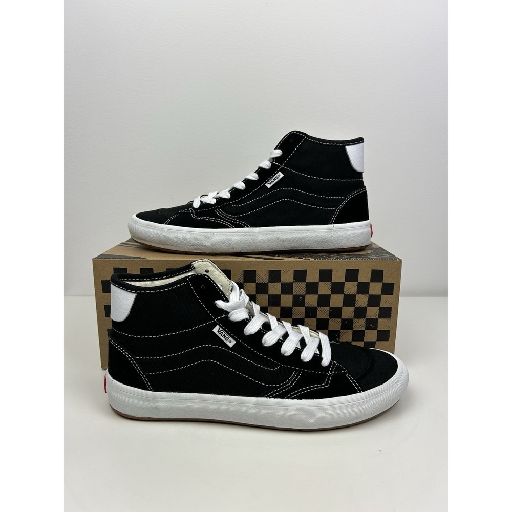 New Vans The Lizzie Mid Top Black/White Womens Size 7 VN0A4BX1Y28